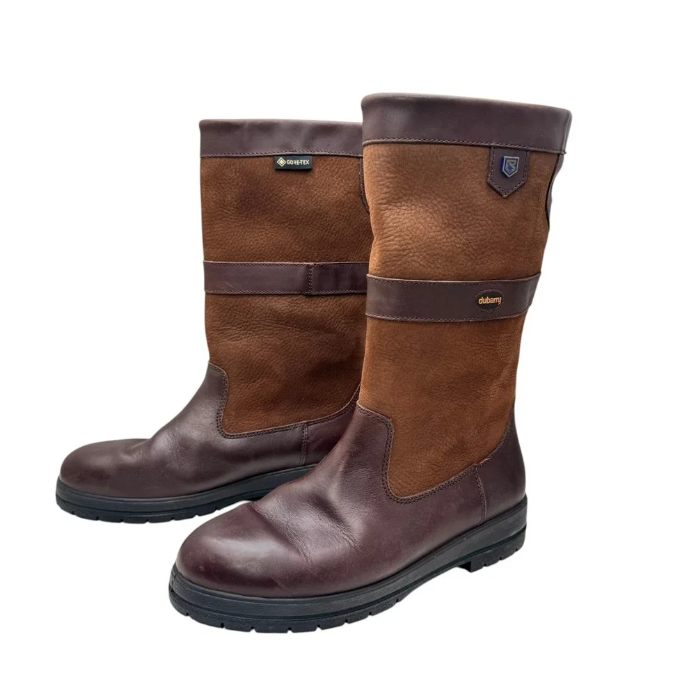 Dubarry Kildare Brown Leather Gore-Tex Country Riding Boots 41/9-9.5 women